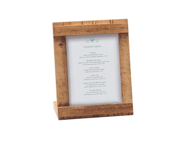 Madera 6 1/4" x 4" x 7 1/2" Sign Holder