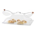 Classic Clear Dome Display Cover with Double End Opening and Doors - 12