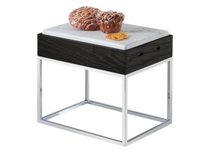 Cinderwood Riser with Melamine Marble Tray - 15" x 11" x 13 1/4"