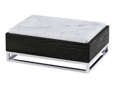 Cinderwood Riser with Melamine Marble Tray - 15" x 11" x 6 1/4"