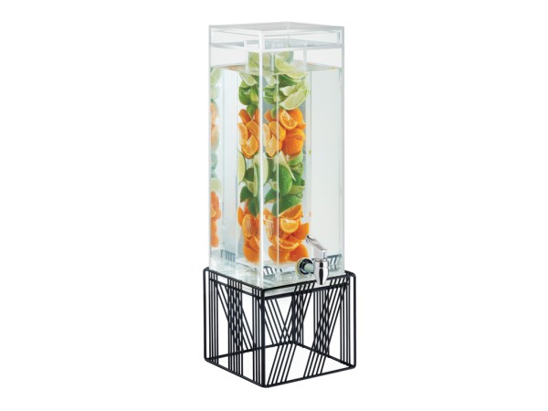 Portland Black  Beverage Dispenser with Infusion Chamber