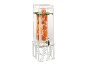 Portland White  Beverage Dispenser with Infusion Chamber