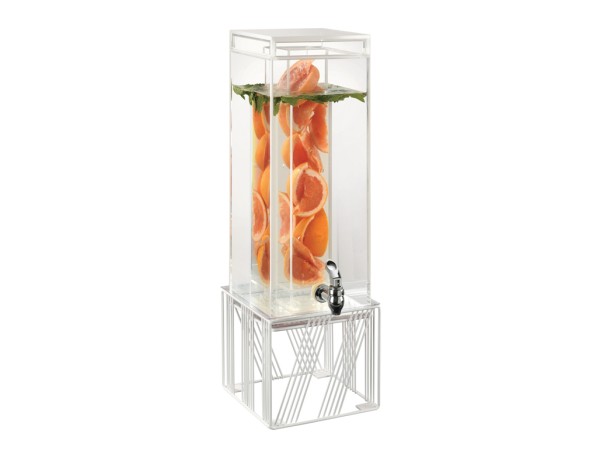 Portland White  Beverage Dispenser with Infusion Chamber