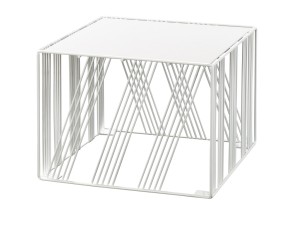 Portland White Square Metal Riser - 12" x 12" x 9"