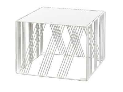 Portland White Square Metal Riser - 12" x 12" x 9"