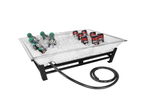 Small Ultimate Platinum Ice Housing System with Ice Pan, Drainage Hose, and LED Lighting - 19" x 27" x 8"