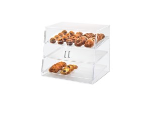 Classic Three Tier Slanted Front Acrylic Display Case - 26 1/2" x 22 1/2" x 23 1/2"