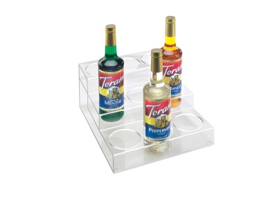 Clear Acrylic 3 Tier - 9 Bottle Organizer