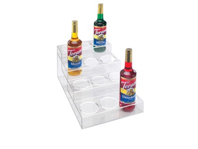 Clear Acrylic 4 Tier - 12 Bottle Organizer