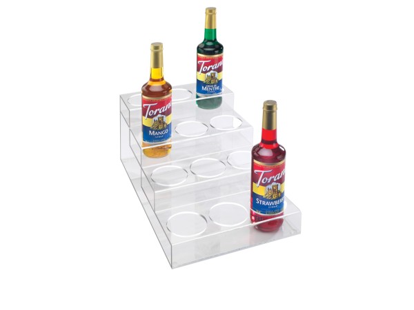 Clear Acrylic 4 Tier - 12 Bottle Organizer