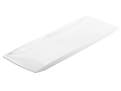 Gourmet Display Long Rectangle Porcelain Platter - 23" x 7"