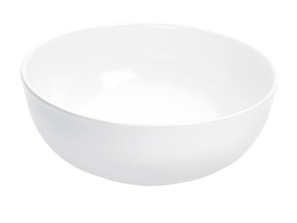 White 11" Round Melamine Bowl