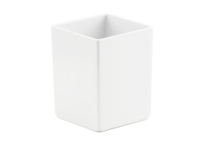 White Melamine 4X4 Jar