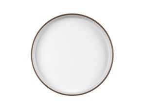 Hudson - Stoneware 12" Raised Rim Melamine Plate