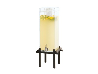 One By One Black 3 Gallon Beverage Dispenser with Ice Chamber