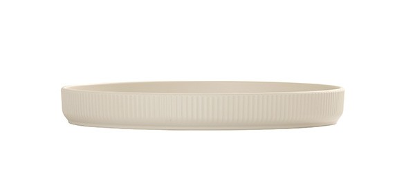 Arista 12" Raised Rim Ivory Plate
